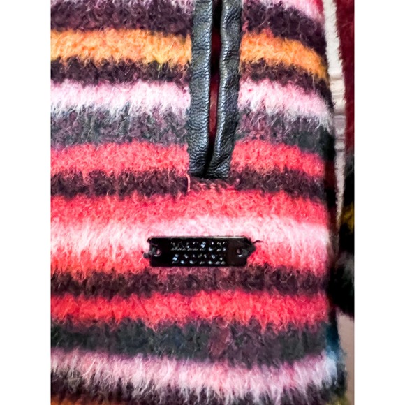 Maison Scotch Punk Radar Wool Blend Coat Red Plaid NWOT Sz Small - Picture 11 of 11